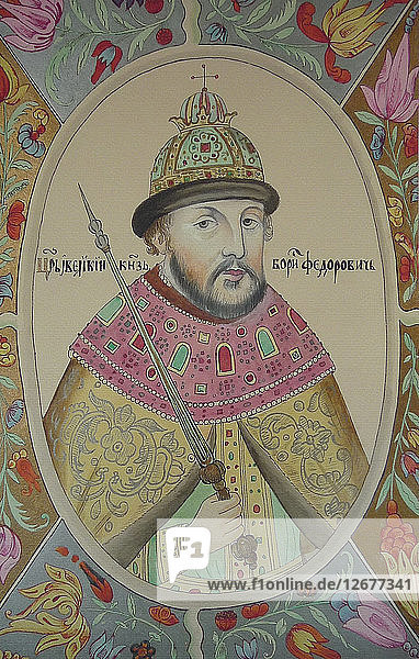 Boris Godunov (From the Tsarskiy titulyarnik (Tsars Book of Titles).