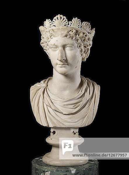 Kopf der Agrippina minor mit Diadem  1. Jahrhundert. Künstler: Unbekannt.