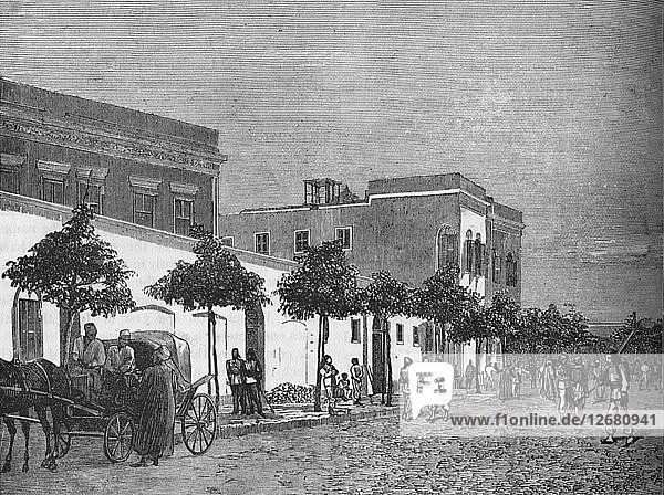 Arabi Pashas Haus  Kairo  um 1882-1885. Künstler: Unbekannt.
