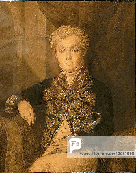 Porträt des Fürsten Lopuchin  1800er Jahre.