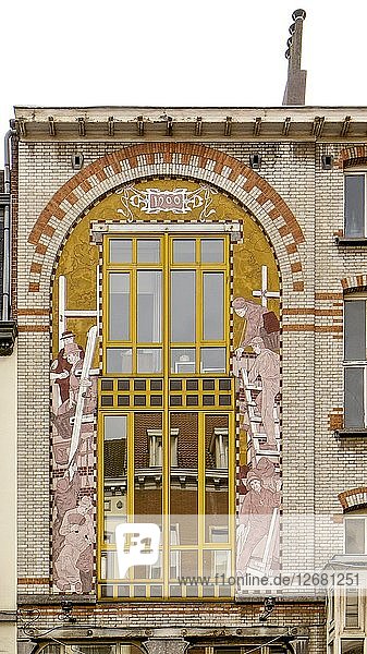 Maison Dricot  47 rue Malibran  Brüssel  Belgien  (1900)  c2014-c2017. Künstler: Alan John Ainsworth.