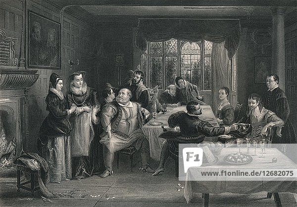 Falstaff und seine Freunde (Die lustigen Weiber von Windsor)  um 1870. Künstler: W. Greatbatch.