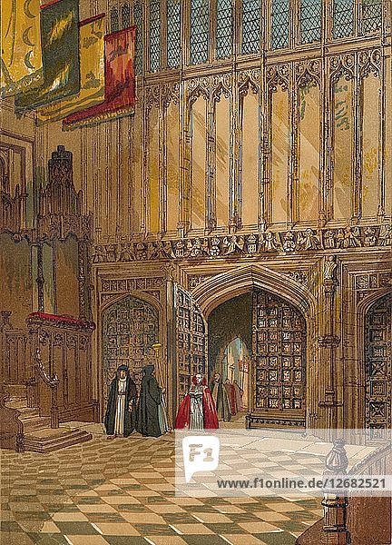 Westminster-Abtei. - Henry The Sevenths Chapel  um 1845  (1864). Künstler: Unbekannt.