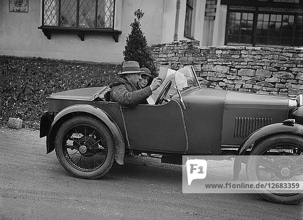 MG M Typ V Brook beim JCC Half-Day Trial  1930. Künstler: Bill Brunell.
