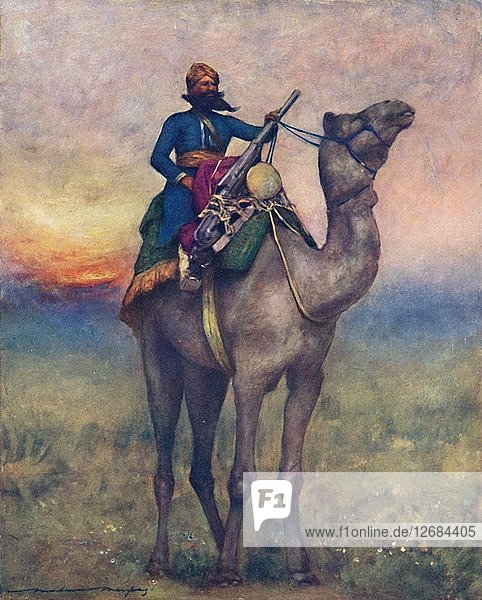 A Swivel-Gun Bearer from Rajputana  1903. Artist: Mortimer L Menpes.