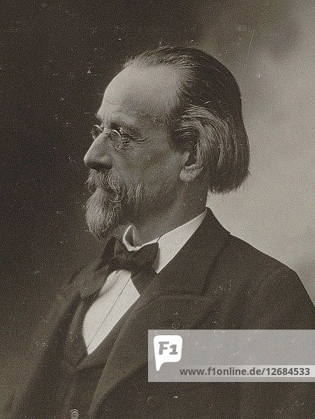 Porträt des Komponisten Louis Albert Bourgault-Ducoudray (1840-1910).