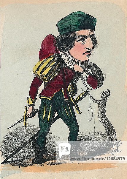 Richard III  1856. Artist: Alfred Crowquill.