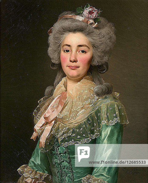 Porträt von Mademoiselle de Fontenay  1784.