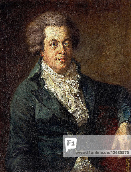 Porträt von Wolfgang Amadeus Mozart.