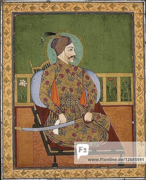 Sultan Abdullah Qutubshah von Golconda  um 1640. Künstler: Unbekannt.