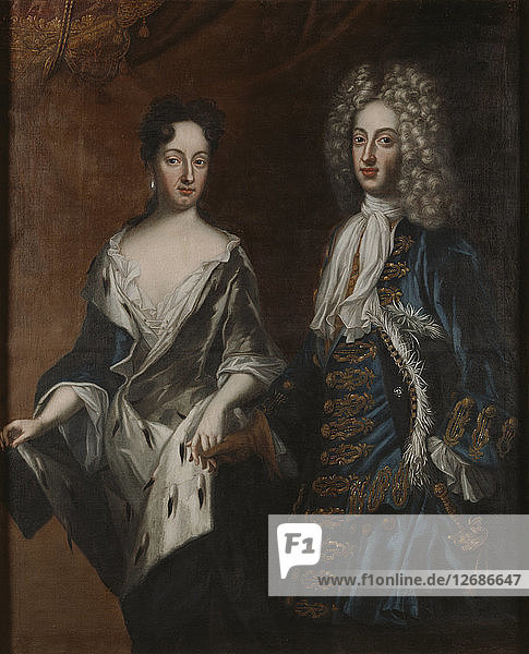 Friedrich IV. (1671-1702)  Herzog von Holstein-Gottorp und Herzogin Hedvig Sophia (1681-1708)  1700.