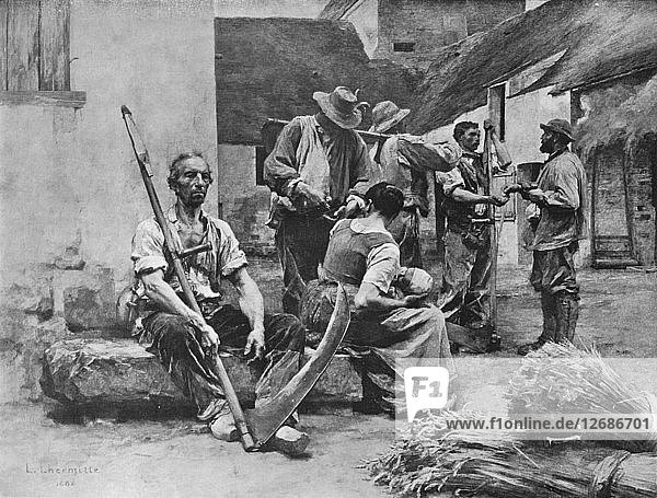 Paying the Harvesters 1882 (1911). Artist: Leon-Augustin Lhermitte.
