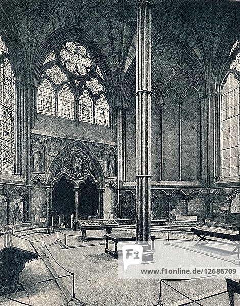 Das Kapitelhaus  Westminster  1902. Künstler: Unbekannt.