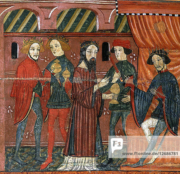 The Magi before Herod detail of the work The Frontal of the Mother of God tempera on wood ?