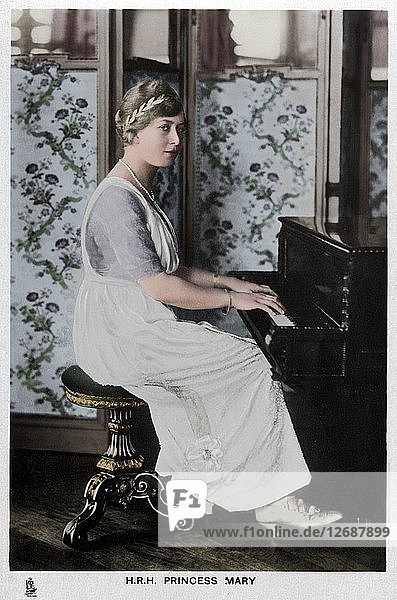 Prinzessin Mary des Vereinigten Königreichs  um 1910(?). Künstler: Unbekannt.