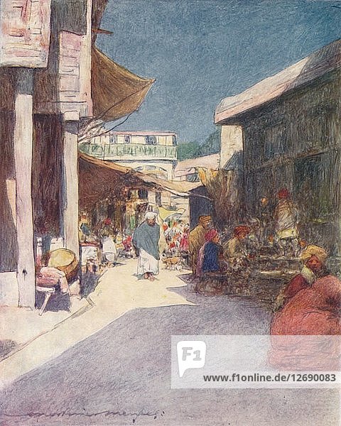 Eine schmale Straße  1905. Künstler: Mortimer Luddington Menpes.