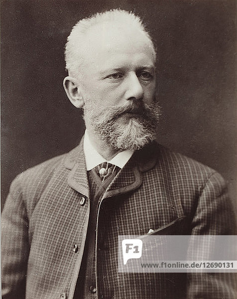 Porträt des Komponisten Pjotr Iljitsch Tschaikowsky (1840-1893)  1887.