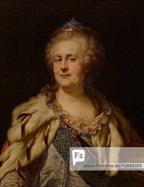 Porträt der Kaiserin Katharina II. (1729-1796)  1790er Jahre.