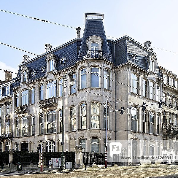 Hotel Vandenbroack  Avenue Brugmann/Avenue Moliere  Brüssel  Belgien  (1908)  c2014-c2017. Künstler: Alan John Ainsworth.