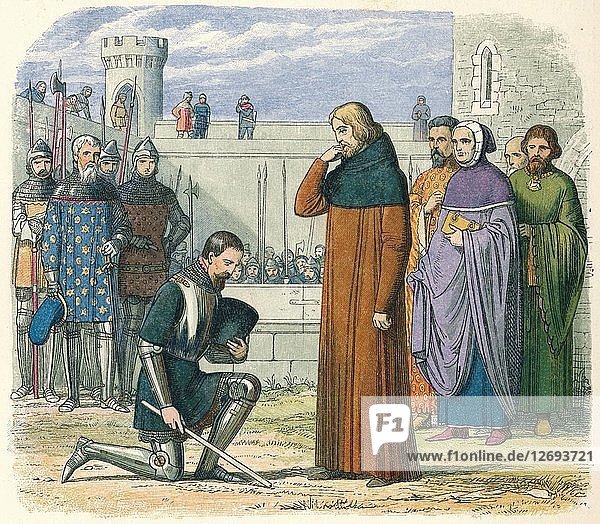 Meeting of Richard and Henry  1399 (1864). Artist: James William Edmund Doyle.