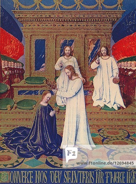 Die Krönung der Jungfrauen  um 1455  (1939). Künstler: Jean Fouquet.