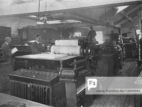 Portion of Machine Room  1916. Artist: Unknown.