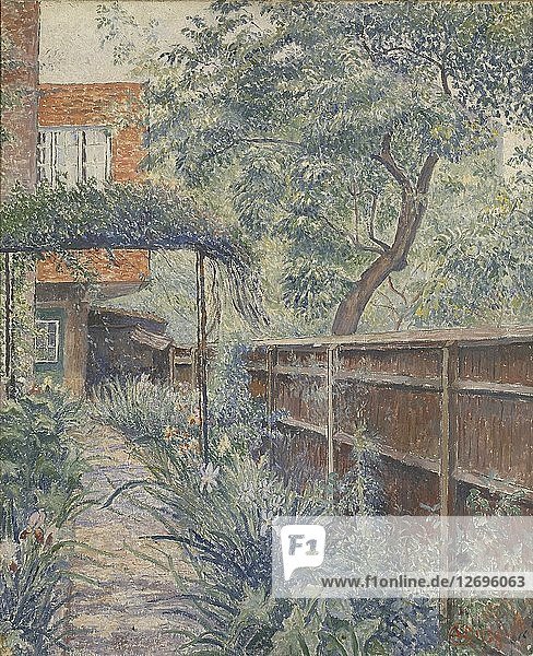 Mein Ateliergarten  1938. Künstler: Lucien Pissarro.