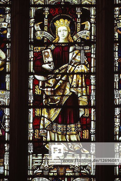St. Margaret of Scotland  Hereford Cathedral  England  20th century. Artist: CM Dixon.