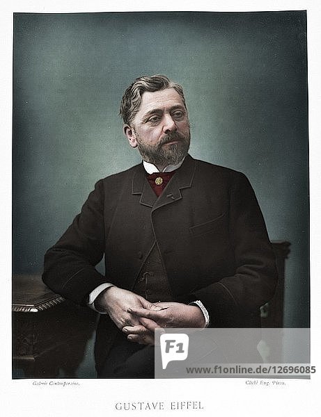 Gustave Eiffel  französischer Ingenieur  1880. Künstler: Eugene Pirou.