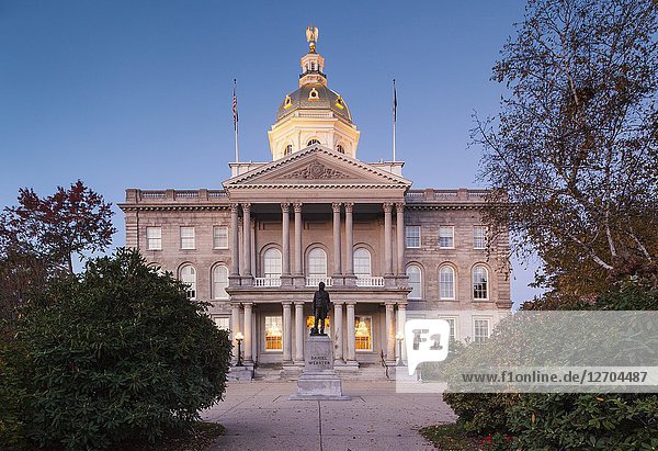 USA  New England  New Hampshire  Concord  New Hampshire State House  dawn.