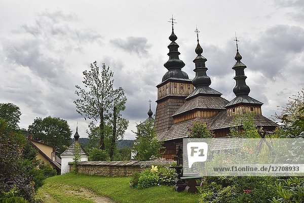 Greek Catholic Parish Church of the Protection of the Mother of God in Owczary  Commune of Sekowa  County of Gorlice  Malopolska Province (Lesser Poland)  Poland  Central Europe.