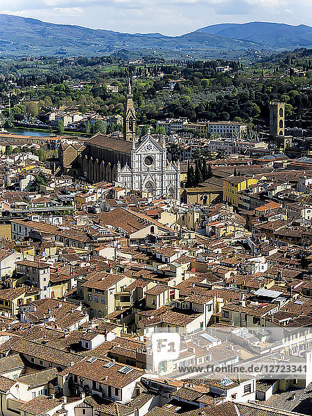 Italien  Toskana  Florenz  Basilika Santa Croce vom Florentiner Dom aus