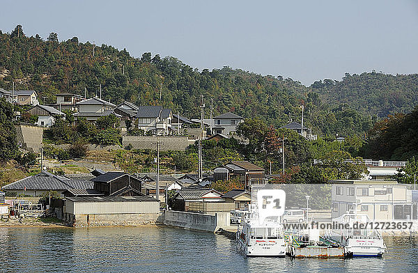 Japan  Naoshima island  Miyanoura harbour  Seto Inland Sea