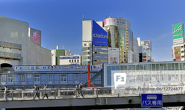Japan  Tokio  Luftbild-U-Bahn
