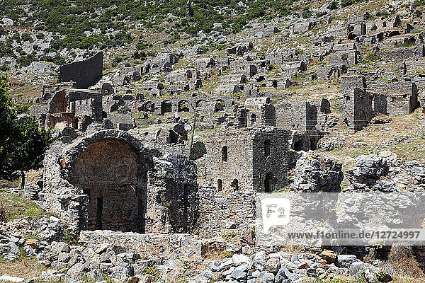 Türkei,  Provinz Mersin,  Anamur,  archäologische Stätte von Anamurium,  die Nekropole