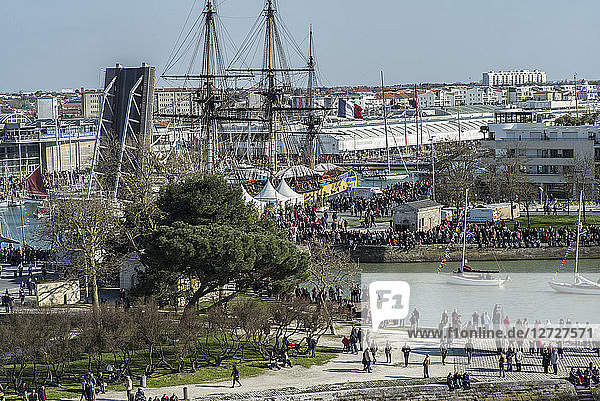 Frankreich  Südfrankreich  La Rochelle  Segelboot ''L'Hermione''