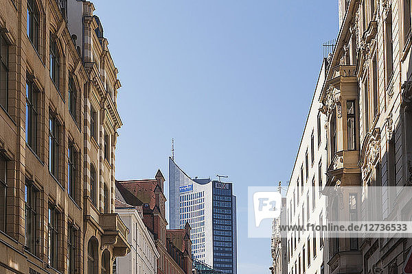 Deutschland  Leipzig  Blick auf City-Hochhaus