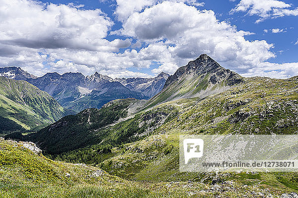 Switzerland  Graubuenden Canton  Livigno Alps