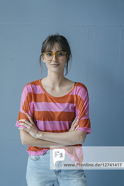 Young woman wearing glasses  portrait