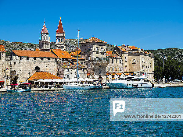 Croatia  Dalmatia  Adriatic Sea  Old town of Trogir  UNESCO world heritage site