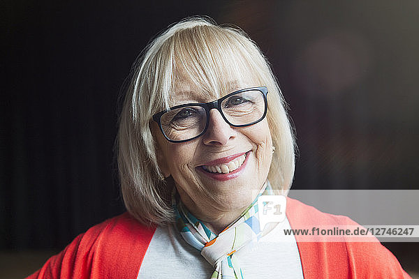 Portrait smiling  confident senior woman