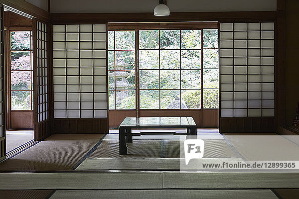 Traditionelle japanische Gasthauseinrichtung