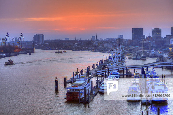 Hamburger Hafen Hamburg Deutschland Europa