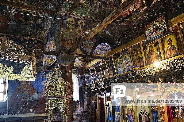 Albania Qark Korca Voskopoje Kisha e Shen Kollit St. Nicholas' Church Icons and fresco paintings