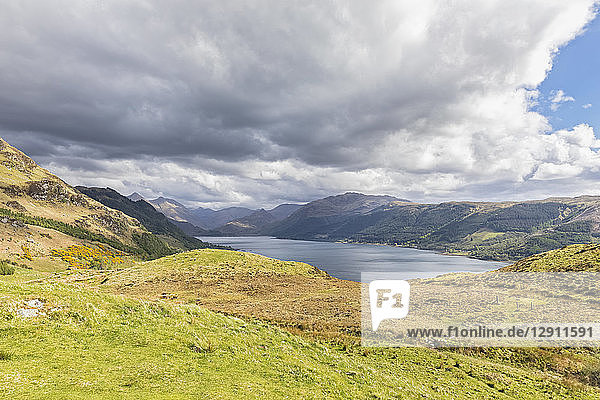 UK  Scotland  Dornie  view to Loch Duich