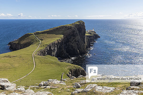 UK  Scotland  Inner Hebrides  Isle of Skye  lighthouse at Neist Point