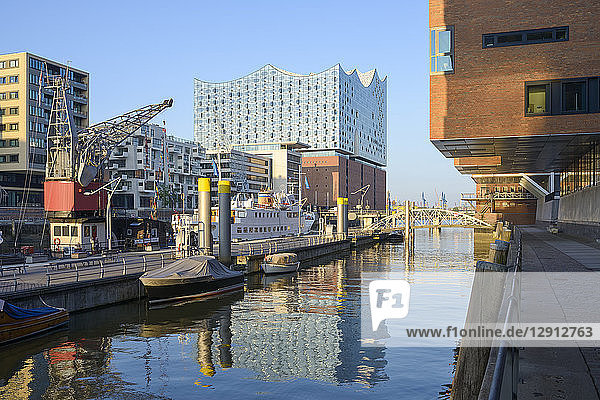 Germany  Hamburg  Hafencity with Elbe Philharmonic Hall