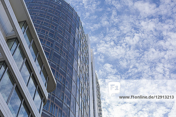 Germany  Stuttgart  facades of modern office towers
