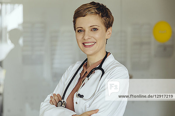 Portrait of a confident female doctor
