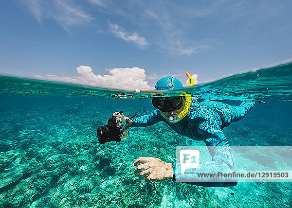 Unterwasser-Fotograf  Komodo  Nusa Tenggara Timur  Indonesien